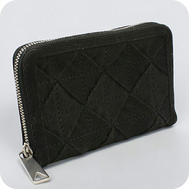 中古 ボッテガ・ヴェネタ 小銭入れ ユニセックス ブランド BOTTEGA VENETA ライトウェビング ファスナー付きコインパース ブラック USDBO117911011