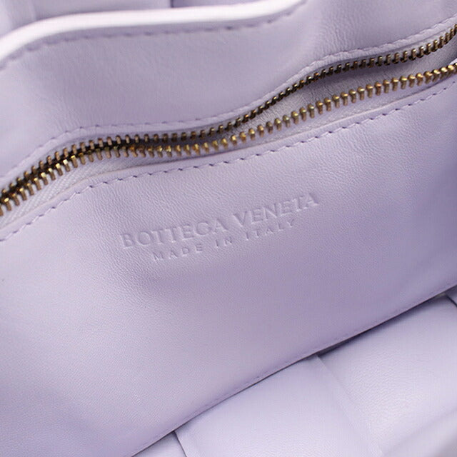 中古 ボッテガ・ヴェネタ ショルダーバッグ レディース ブランド BOTTEGA VENETA パデッド カセット レザー 591970 パープル USDBO120037011