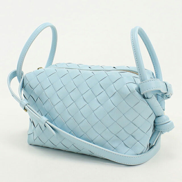 中古 ボッテガ・ヴェネタ ショルダーバッグ レディース ブランド BOTTEGA VENETA イントレチャート ブルー USDBO121026011
