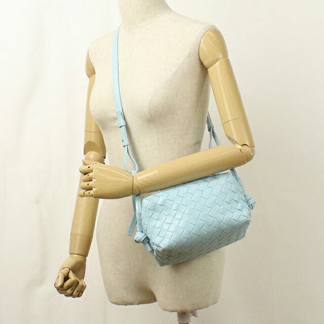 中古 ボッテガ・ヴェネタ ショルダーバッグ レディース ブランド BOTTEGA VENETA イントレチャート ブルー USDBO121026011