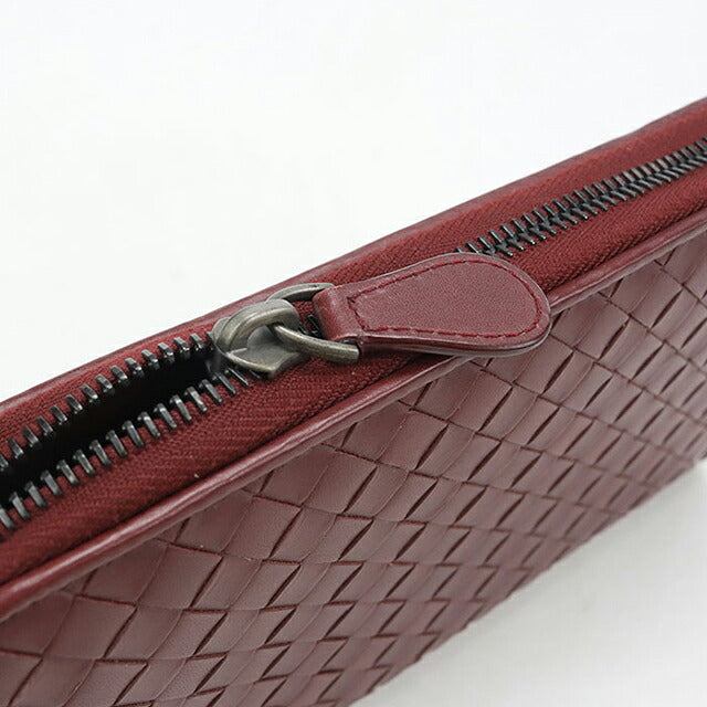 中古 ボッテガ・ヴェネタ 長財布ラウンドファスナー レディース ブランド BOTTEGA VENETA イントレチャート ジップアラウンドウォレット 114076 V4651 6130 USDBO121240011
