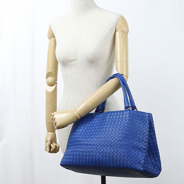 二手 Bottega Veneta 手提包女装品牌 BOTTEGA VENETA Intrecciato 皮革蓝色 USDBO121705011