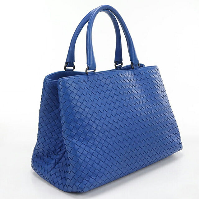 二手 Bottega Veneta 手提包女装品牌 BOTTEGA VENETA Intrecciato 皮革蓝色 USDBO121705011