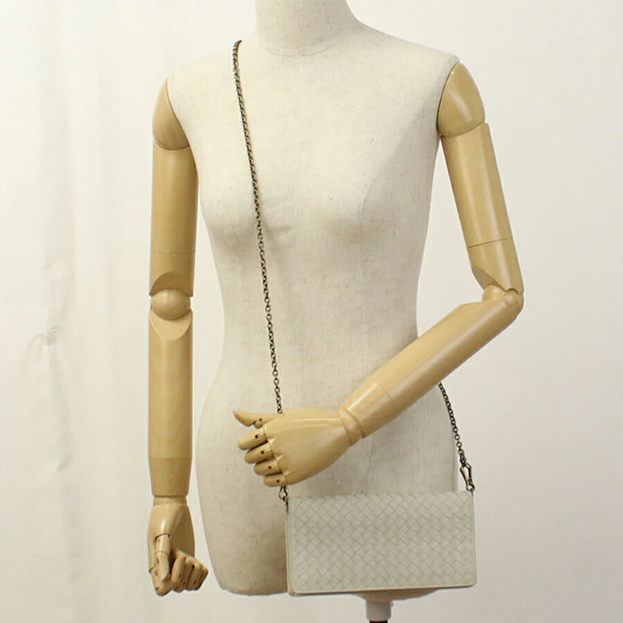 中古 ボッテガヴェネタ チェーンウォレット レディース ブランド BOTTEGA VENETA イントレチャート チェーンウォレット レザー 586906 財布 USDBO87258011