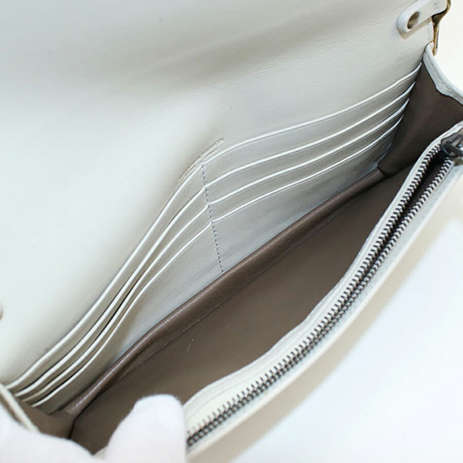 中古 ボッテガヴェネタ チェーンウォレット レディース ブランド BOTTEGA VENETA イントレチャート チェーンウォレット レザー 586906 財布 USDBO87258011