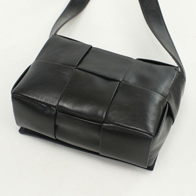 中古 ボッテガヴェネタ 斜め掛け ショルダーバッグ レディース ブランド BOTTEGA VENETA キャンディカセット ブラック バッグ USDBO96478011