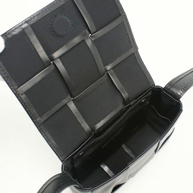 中古 ボッテガヴェネタ 斜め掛け ショルダーバッグ レディース ブランド BOTTEGA VENETA キャンディカセット ブラック バッグ USDBO96478011