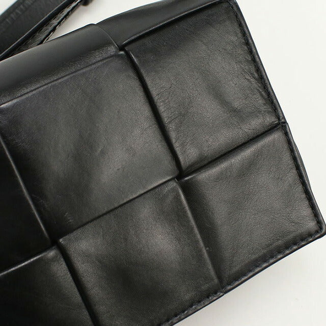 中古 ボッテガヴェネタ 斜め掛け ショルダーバッグ レディース ブランド BOTTEGA VENETA キャンディカセット ブラック バッグ USDBO96478011