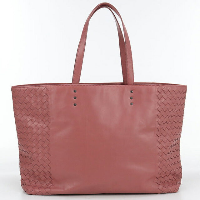 中古 ボッテガヴェネタ トートバッグ レディース ブランド BOTTEGA VENETA イントレチャート レザー 386812 ピンク バッグ USDBO98360011