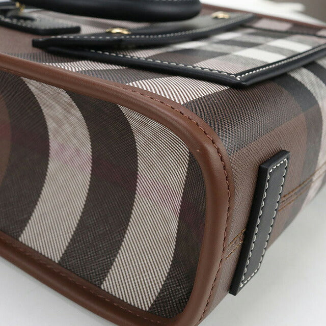 Used Burberry Handbag Ladies Brand BURBERRY Burberry Check Freya 2WAY Mini 81122281 Brown Bag USDBU100834011