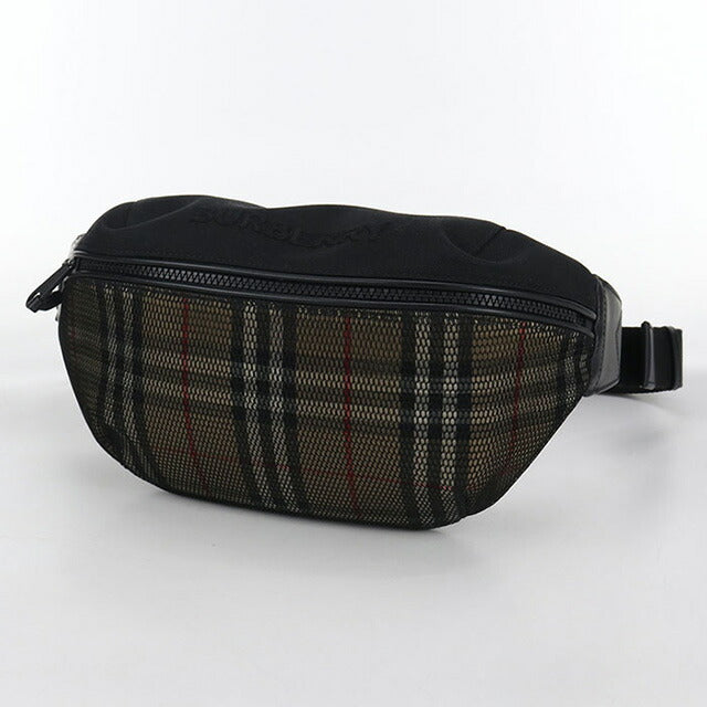 二手 Burberry Body Bag 男士品牌 BURBERRY Nova 格纹黑色包 USDBU102827011