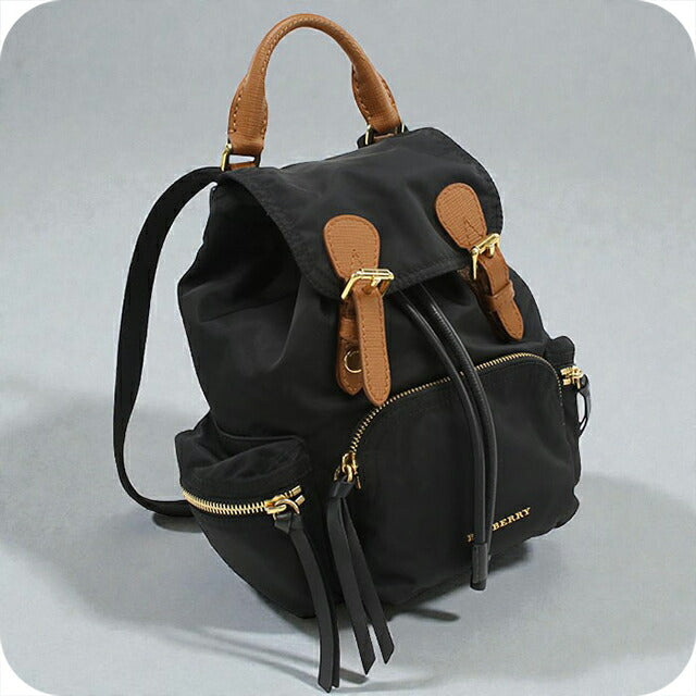 【りんりん】バーバリー　リュック・バックパック　黒　使用中古品 中古 バーバリー リュック レディース ブランド BURBERRY バックパック