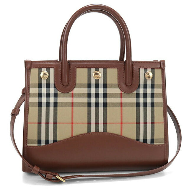 Used Burberry tote bag ladies brand BURBERRY Burberry check 2WAY beige USDBU110833011