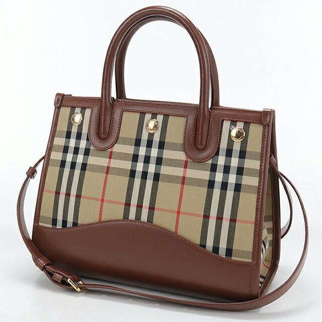 Used Burberry tote bag ladies brand BURBERRY Burberry check 2WAY beige USDBU110833011