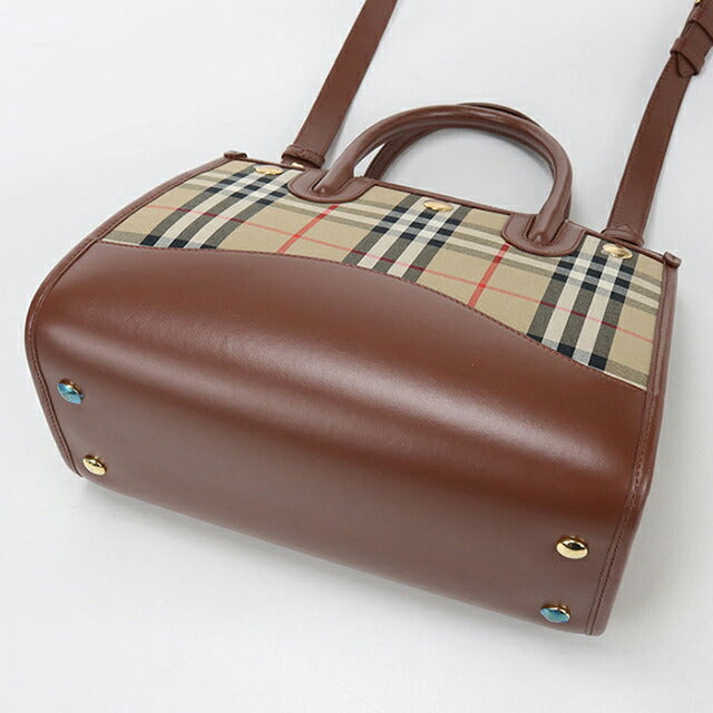 Used Burberry tote bag ladies brand BURBERRY Burberry check 2WAY beige USDBU110833011