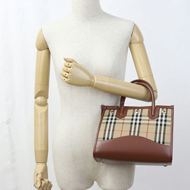 Used Burberry tote bag ladies brand BURBERRY Burberry check 2WAY beige USDBU110833011