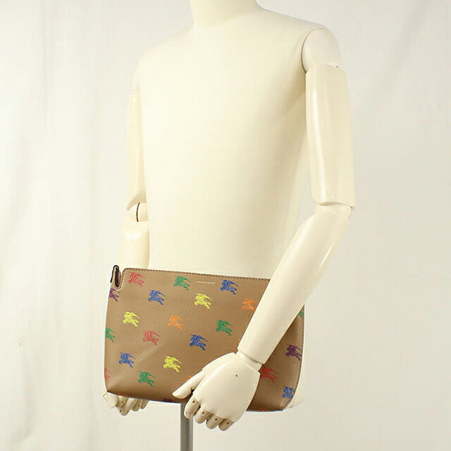 中古 バーバリー クラッチバッグ ユニセックス ブランド BURBERRY レザー ブラウン USDBU118315011
