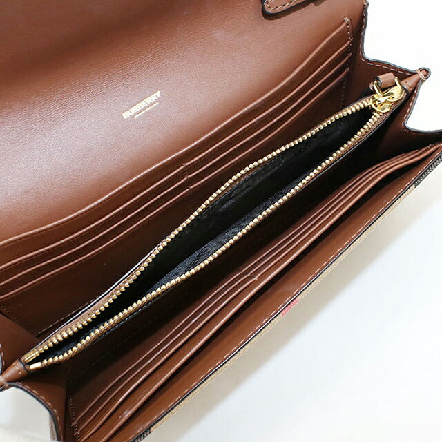 中古 バーバリー チェーンウォレット レディース ブランド BURBERRY ハウスチェック ショルダーバッグ ブラウン USDBU120975011