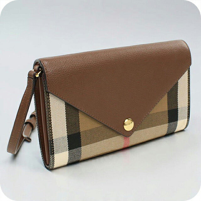 中古 バーバリー チェーンウォレット レディース ブランド BURBERRY ハウスチェック ショルダーバッグ ブラウン USDBU120975011