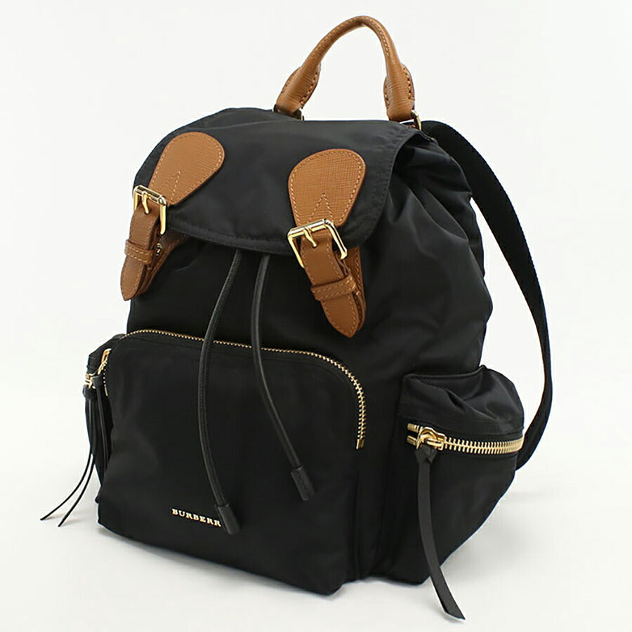 中古 バーバリー リュック レディース ブランド BURBERRY バックパック レザー 4016622 ブラック バッグ USDBU95722011