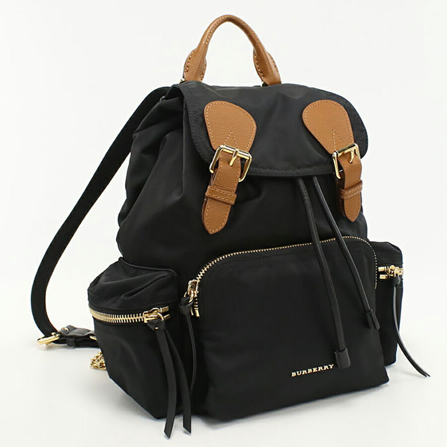 中古 バーバリー リュック レディース ブランド BURBERRY バックパック レザー 4016622 ブラック バッグ USDBU95722011