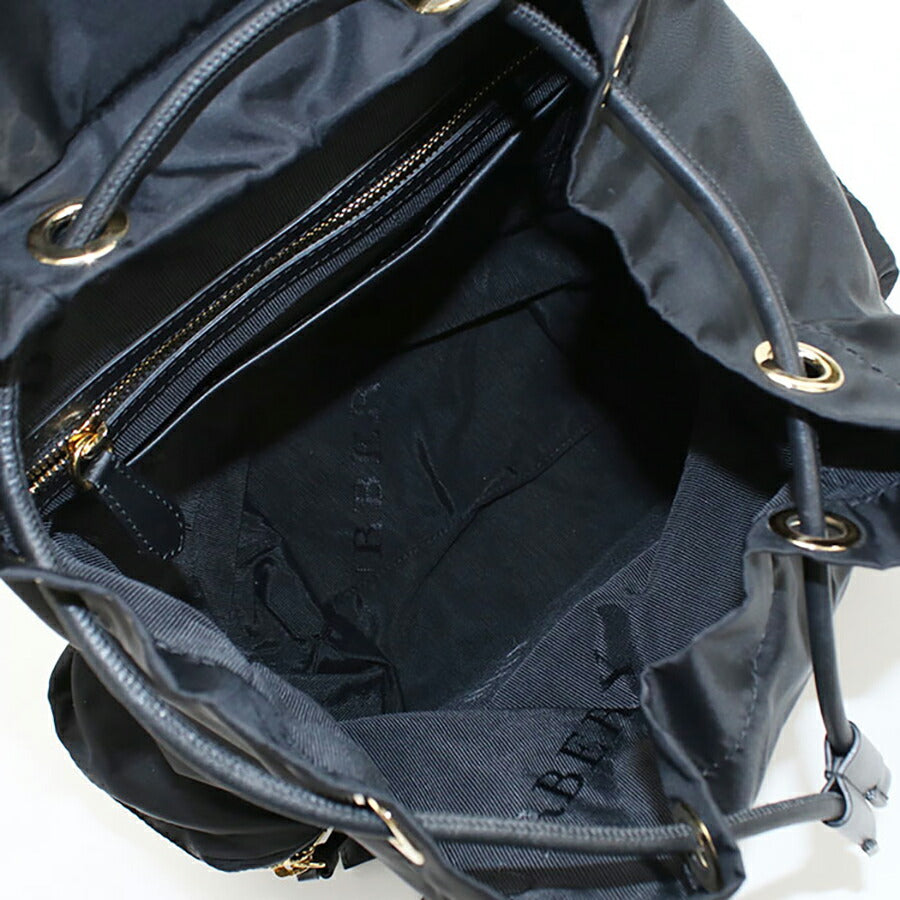 中古 バーバリー リュック レディース ブランド BURBERRY バックパック レザー 4016622 ブラック バッグ USDBU95722011