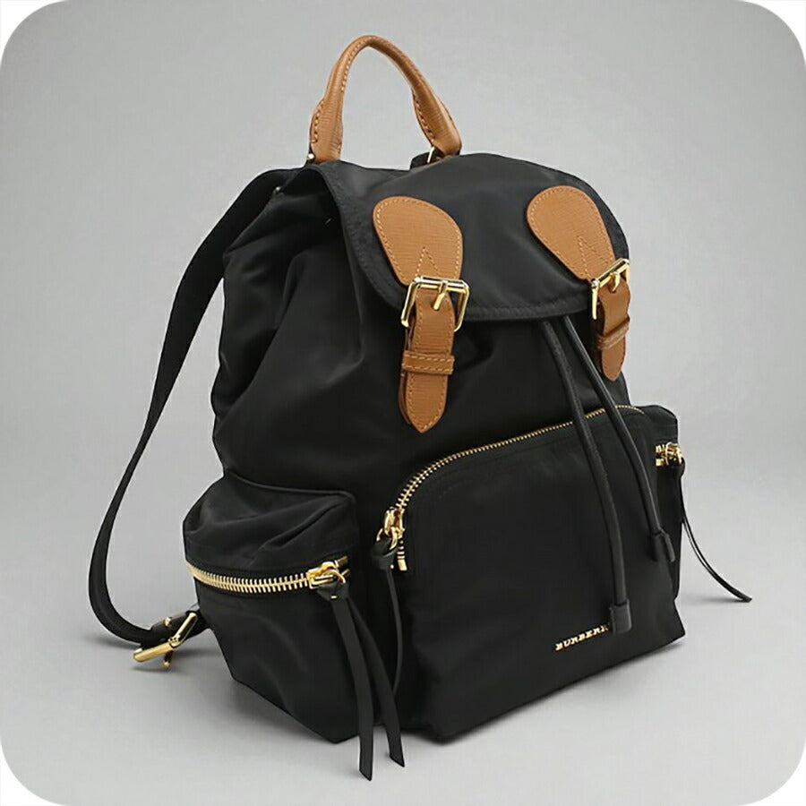 中古 バーバリー リュック レディース ブランド BURBERRY バックパック レザー 4016622 ブラック バッグ USDBU95722011