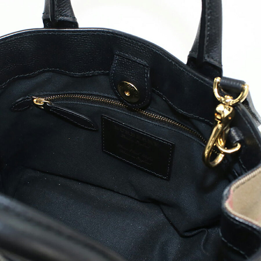 中古 バーバリー トートバッグ レディース ブランド BURBERRY スモールバナー ノバチェック 2WAY 4023700 ブラック バッグ USDBU95856011