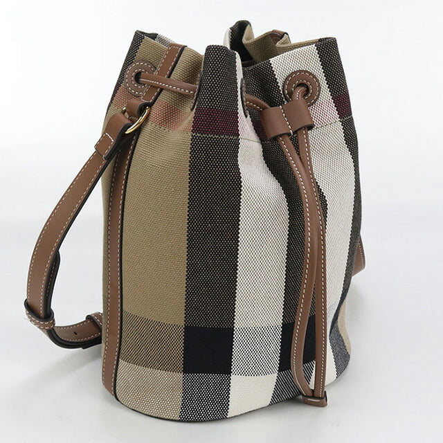 中古 バーバリー 斜め掛け ショルダーバッグ レディース ブランド BURBERRY ノバチェック バケット ブラウン バッグ USDBU98561011