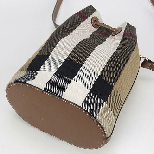 中古 バーバリー 斜め掛け ショルダーバッグ レディース ブランド BURBERRY ノバチェック バケット ブラウン バッグ USDBU98561011