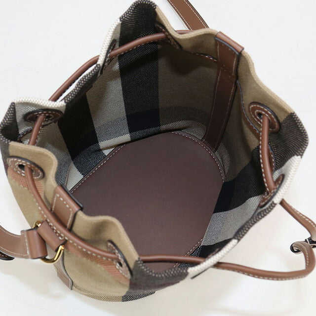 中古 バーバリー 斜め掛け ショルダーバッグ レディース ブランド BURBERRY ノバチェック バケット ブラウン バッグ USDBU98561011