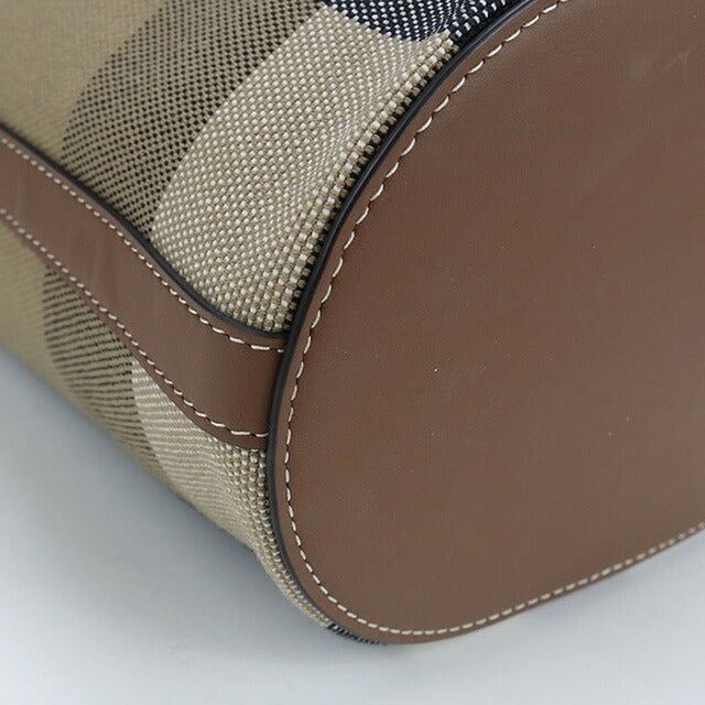 中古 バーバリー 斜め掛け ショルダーバッグ レディース ブランド BURBERRY ノバチェック バケット ブラウン バッグ USDBU98561011