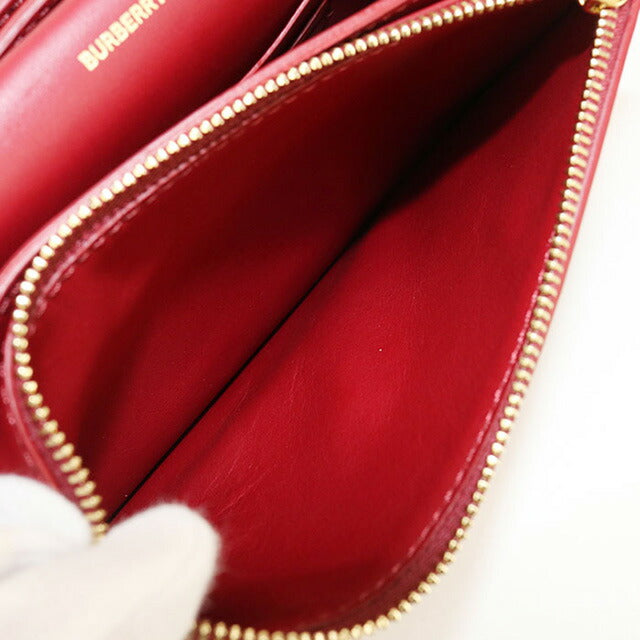二手 Burberry 单肩包 女士品牌 BURBERRY Nova 格纹链条皮革米色包 USDBU99905011