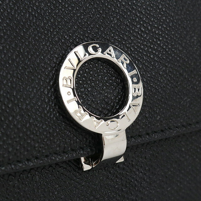 中古 ブルガリ 長財布二折 ユニセックス ブランド BVLGARI ブルガリブルガリ ラージウォレット ブラック 財布 USDBV100317011