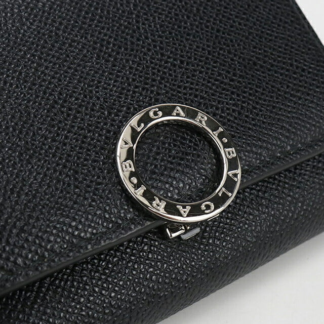 中古 ブルガリ 三折財布 ユニセックス ブランド BVLGARI ブルガリクリップ 290800 ブラック 財布 USDBV104282011