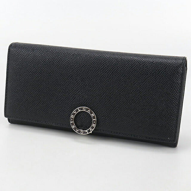 Used Bulgari long wallet bi-fold ladies brand BVLGARI Bvlgari large wallet 692061 black wallet USDBV105269011