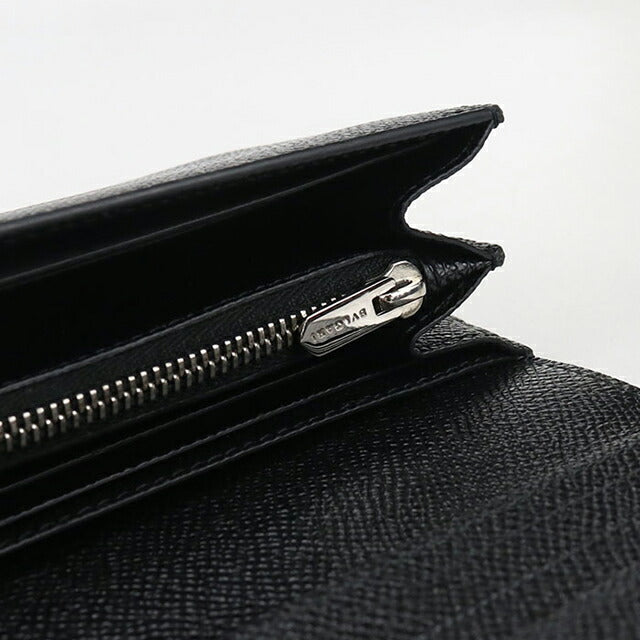 Used Bulgari long wallet bi-fold ladies brand BVLGARI Bvlgari large wallet 692061 black wallet USDBV105269011