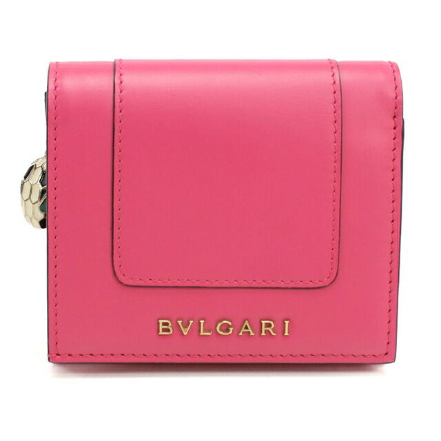中古 ブルガリ 三折財布 レディース ブランド BVLGARI セルペンティーフォーエバー ピンク 財布 USDBV106012011