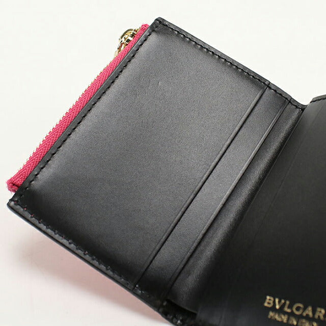 中古 ブルガリ 三折財布 レディース ブランド BVLGARI セルペンティーフォーエバー ピンク 財布 USDBV106012011