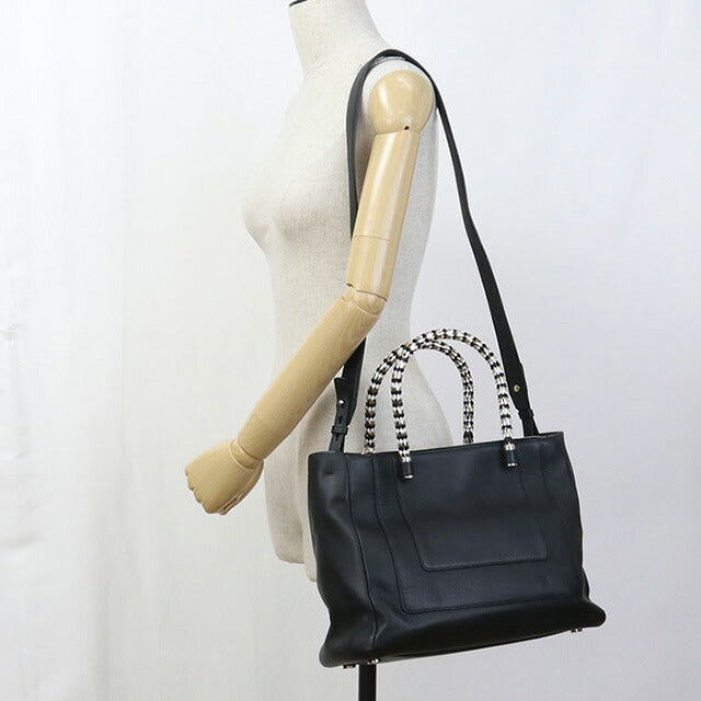 中古 ブルガリ トートバッグ レディース ブランド BVLGARI セルペンティ 2WAY ブラック バッグ USDBV107681011