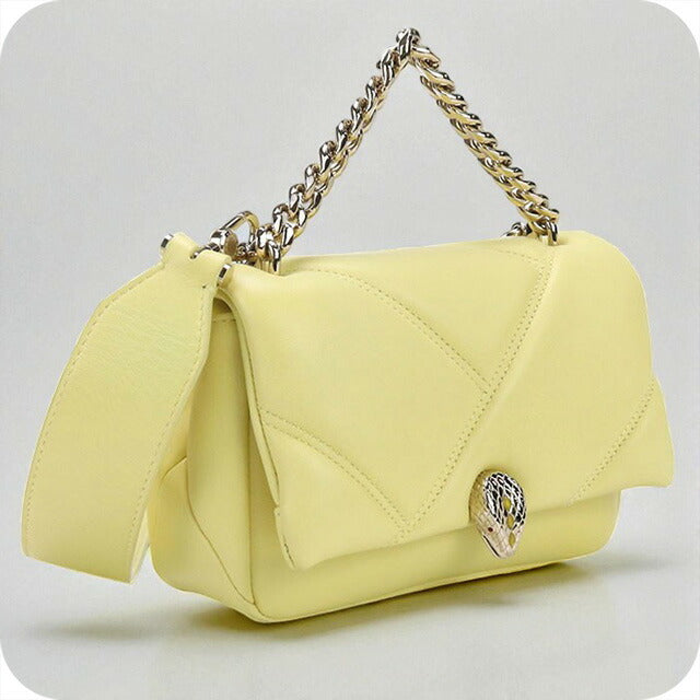 中古美品BVLGARI ブルガリ ハンドバッグ 2WAY セルペンティフォーエバー レディース イエロー 中古 ブルガリ ハンドバッグ レディース ブランド BVLGARI セル