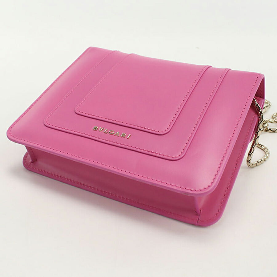 中古 ブルガリ 斜め掛け ショルダーバッグ レディース ブランド BVLGARI セルペンティ フォーエバー チェーンショルダーバッグ ピンク USDBV96105011