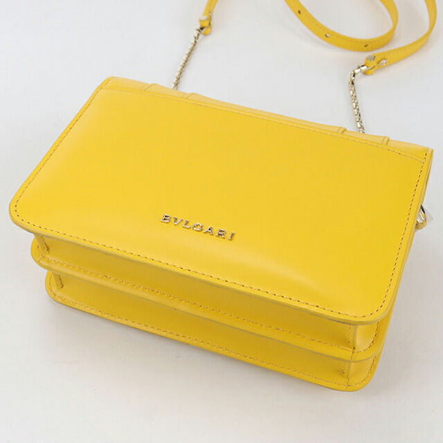 中古 ブルガリ 斜め掛け ショルダーバッグ レディース ブランド BVLGARI セルペンティフォーエバー チェーン イエロー バッグ USDBV97065011