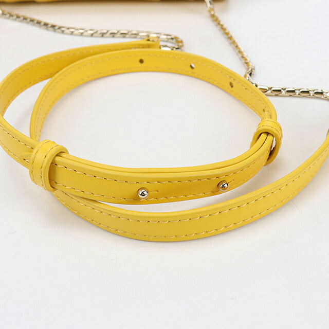 中古 ブルガリ 斜め掛け ショルダーバッグ レディース ブランド BVLGARI セルペンティフォーエバー チェーン イエロー バッグ USDBV97065011