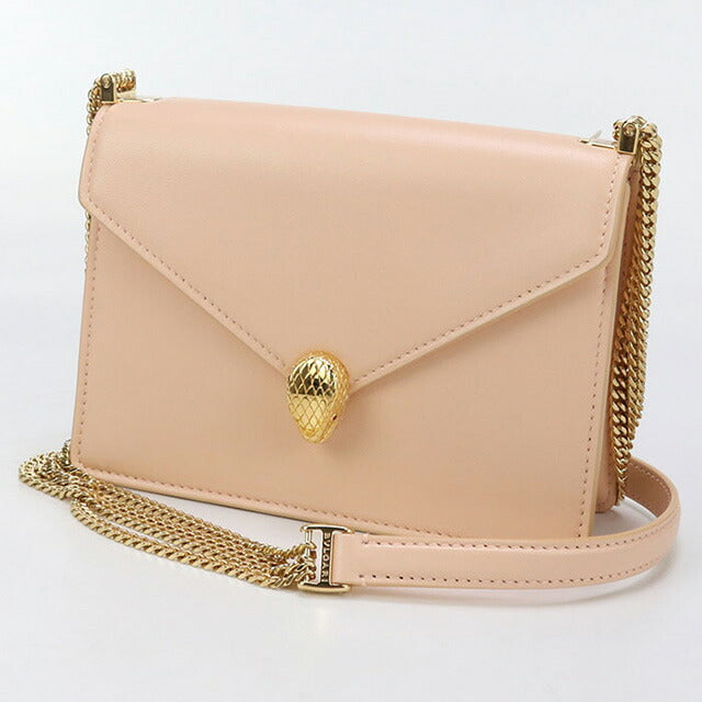 中古 ブルガリ ショルダーバッグ レディース ブランド BVLGARI セルペンティフォーエバー チェーン レザー ピンク バッグ USDBV97559011