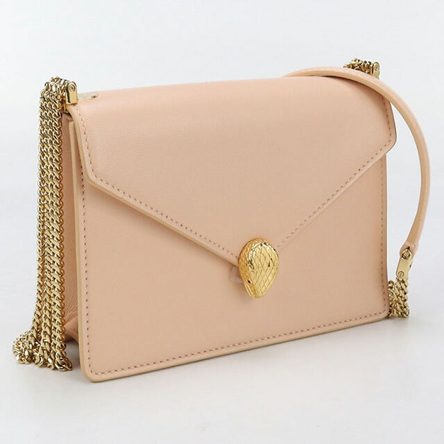 中古 ブルガリ ショルダーバッグ レディース ブランド BVLGARI セルペンティフォーエバー チェーン レザー ピンク バッグ USDBV97559011