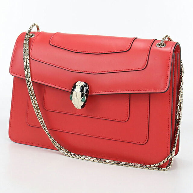 中古 ブルガリ ショルダーバッグ レディース ブランド BVLGARI セルペンティフォーエバー チェーン レッド バッグ USDBV97560011