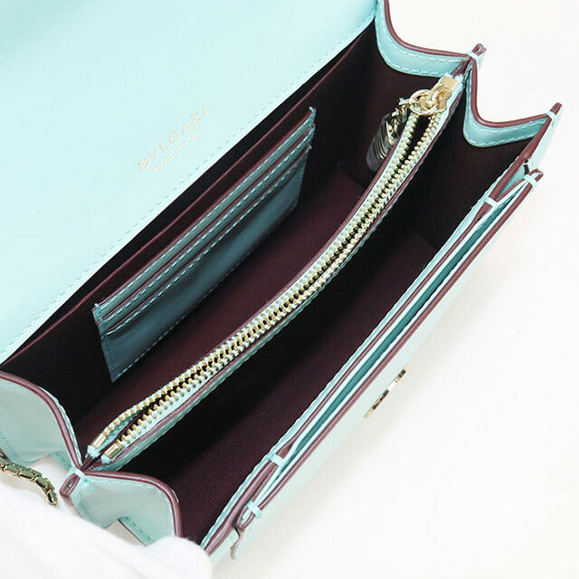 中古 ブルガリ 斜め掛け ショルダーバッグ レディース ブランド BVLGARI セルペンティフォーエバー チェーン グリーン バッグ USDBV97561011