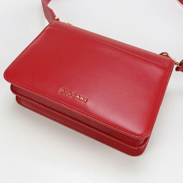 中古 ブルガリ 斜め掛け ショルダーバッグ レディース ブランド BVLGARI セルペンティフォーエバー 2WAYショルダーバッグ レッド バッグ USDBV98317011