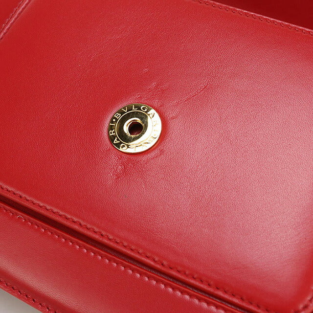 中古 ブルガリ 斜め掛け ショルダーバッグ レディース ブランド BVLGARI セルペンティフォーエバー 2WAYショルダーバッグ レッド バッグ USDBV98317011